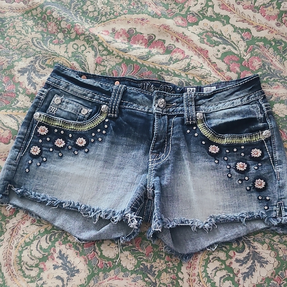 Miss Me Embellished Denim Women Shorts